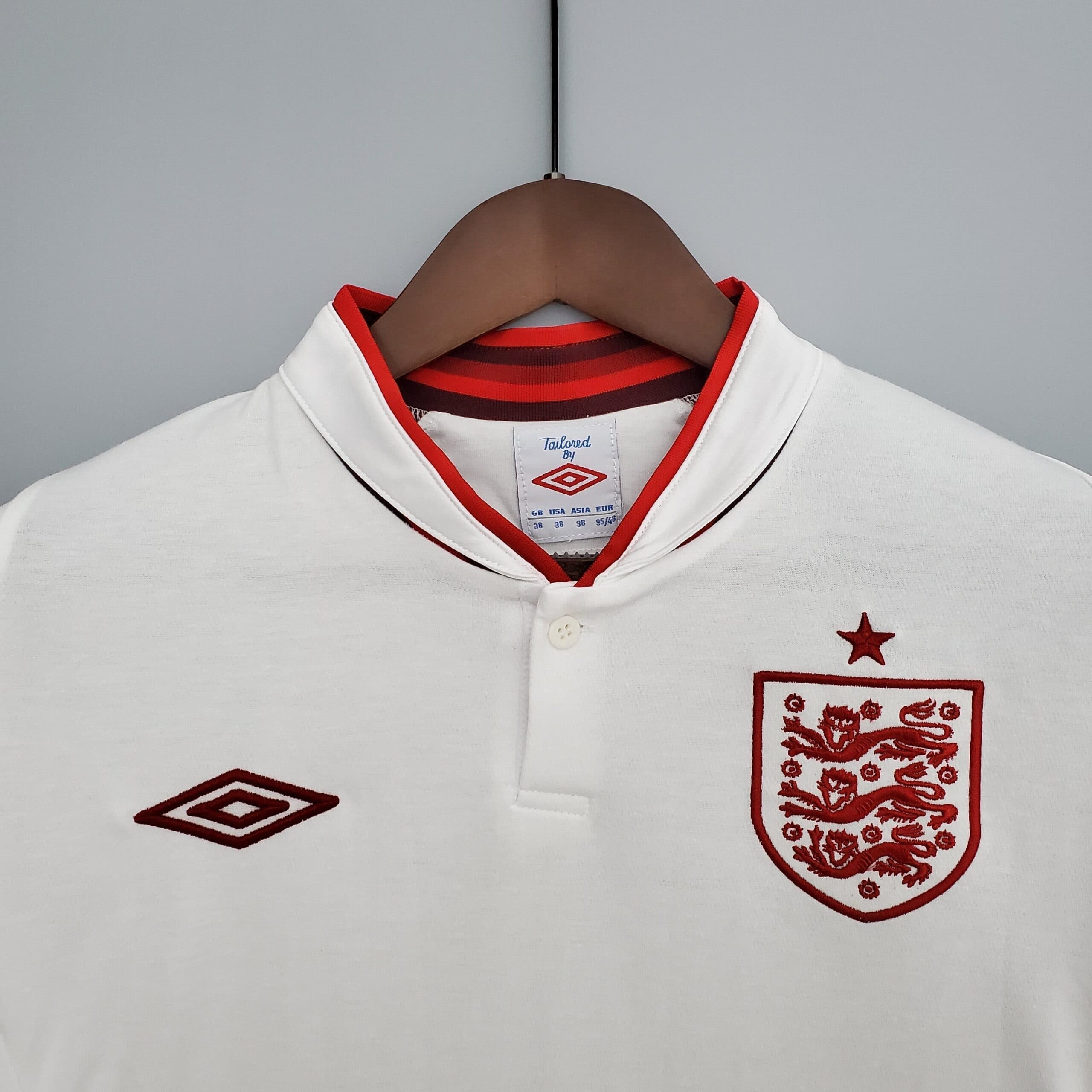 Vue arrière Angleterre Maillot Rétro 2012
