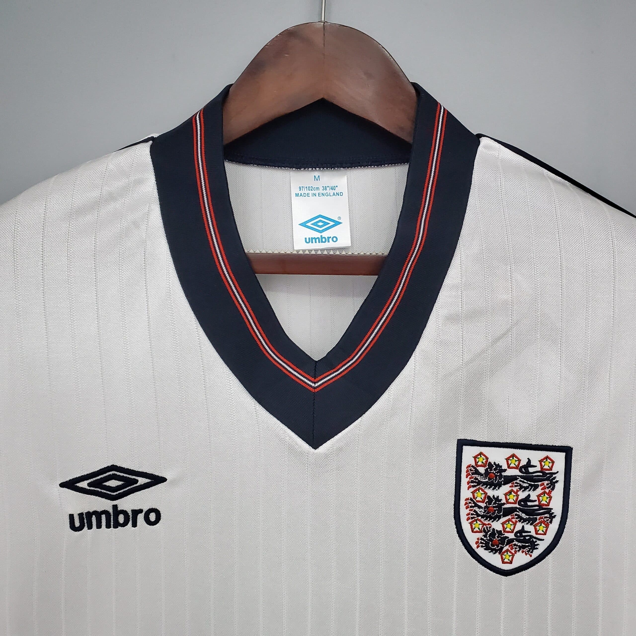 Vue arrière Angleterre Maillot Rétro 8487
