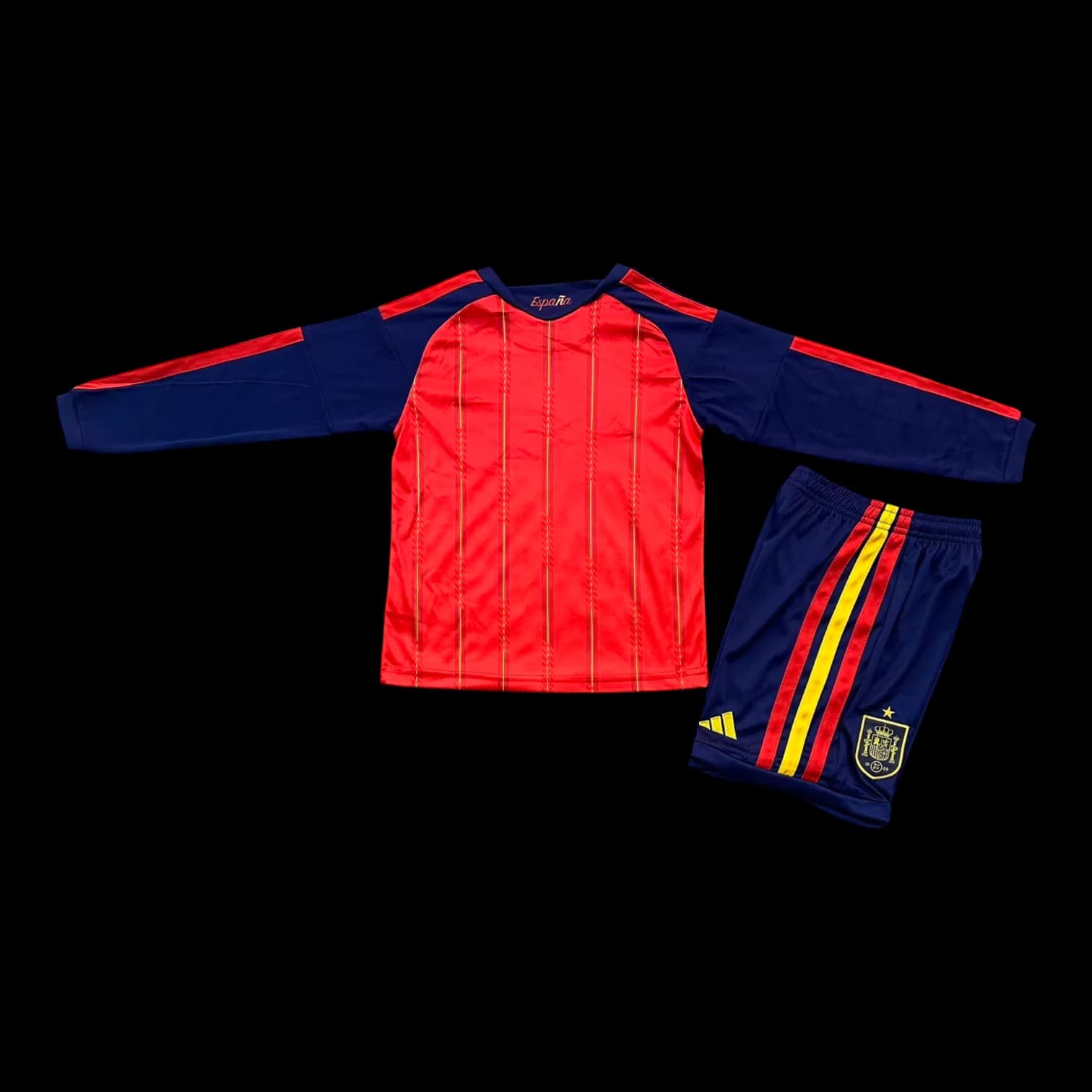 Vue arrière Espagne Maillot Manches Longues Domicile 2627 – Enfant