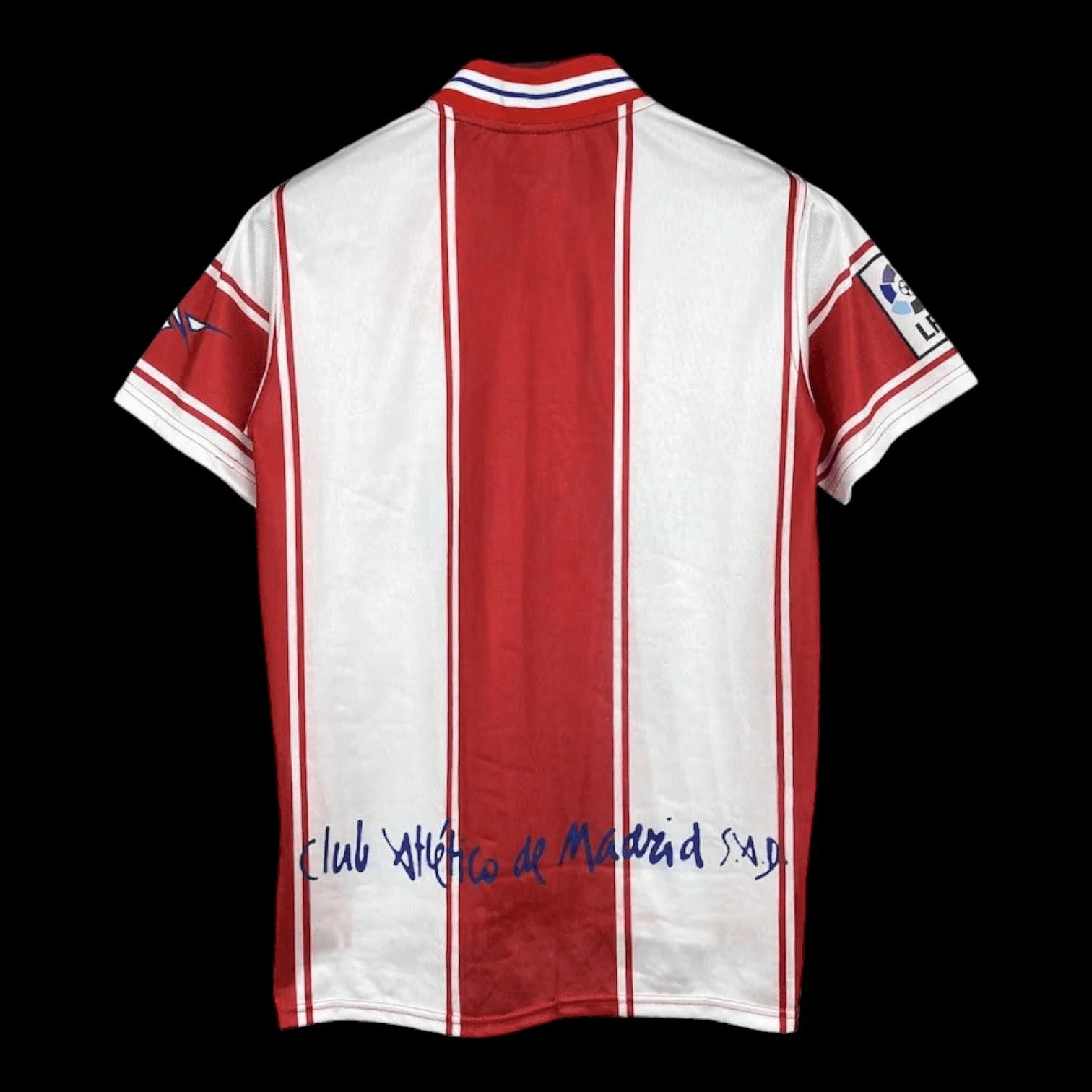 Vue arrière Atlético Madrid Maillot Domicile Rétro 19902000