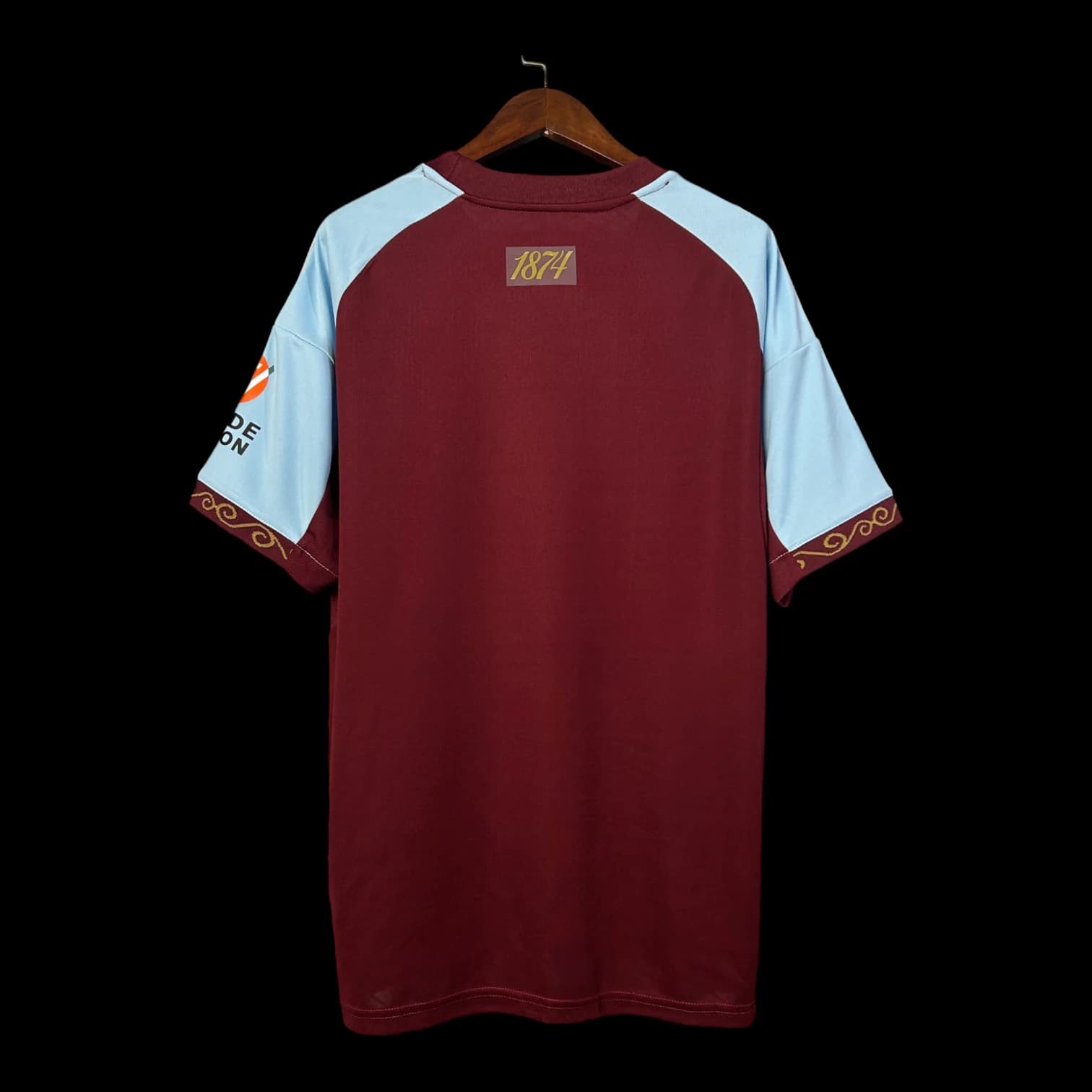 Vue arrière Aston Villa Maillot Domicile 2526