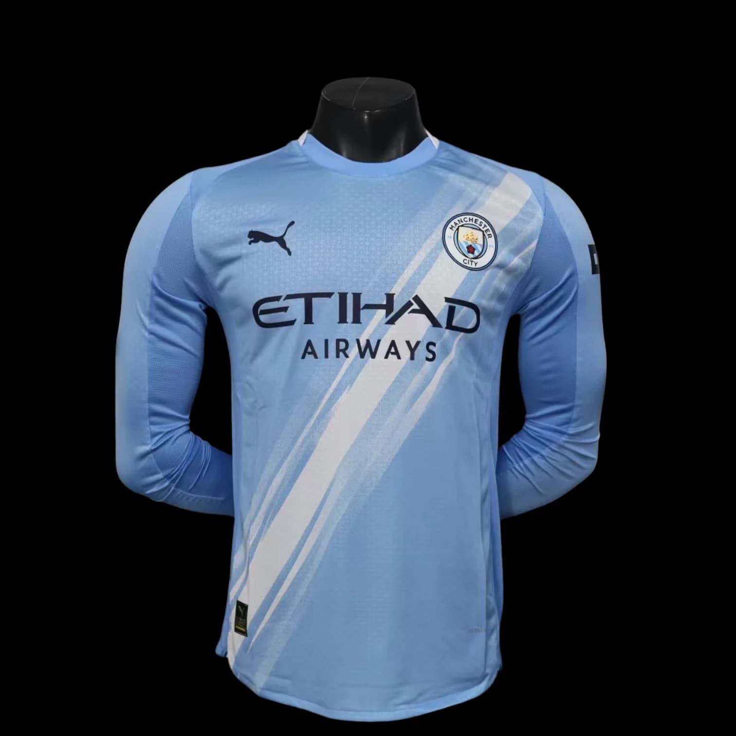Manchester City Maillot Manches Longues Domicile 2526 – Version Player - Vue 1
