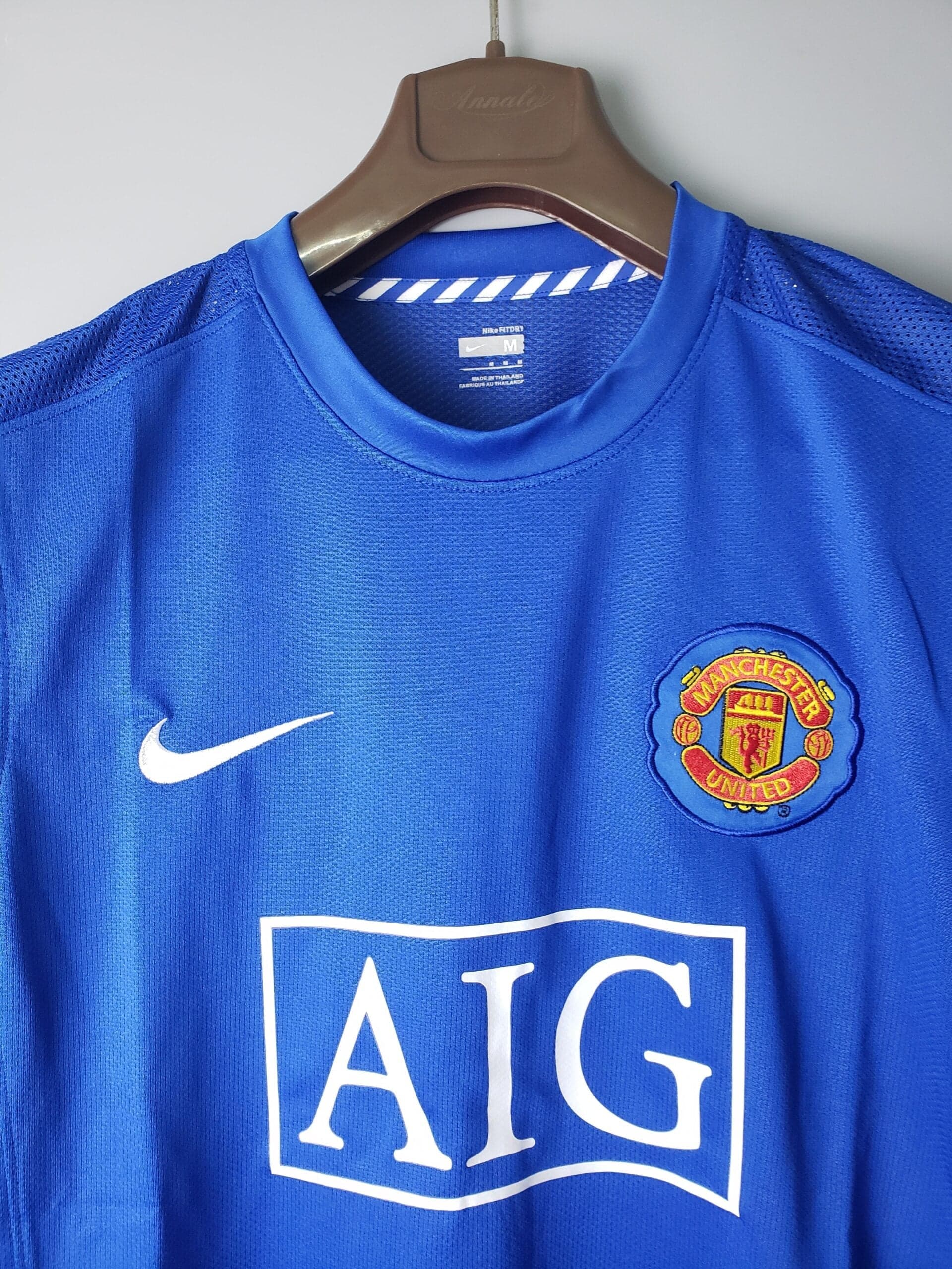 Vue arrière Manchester United Maillot Rétro 0708