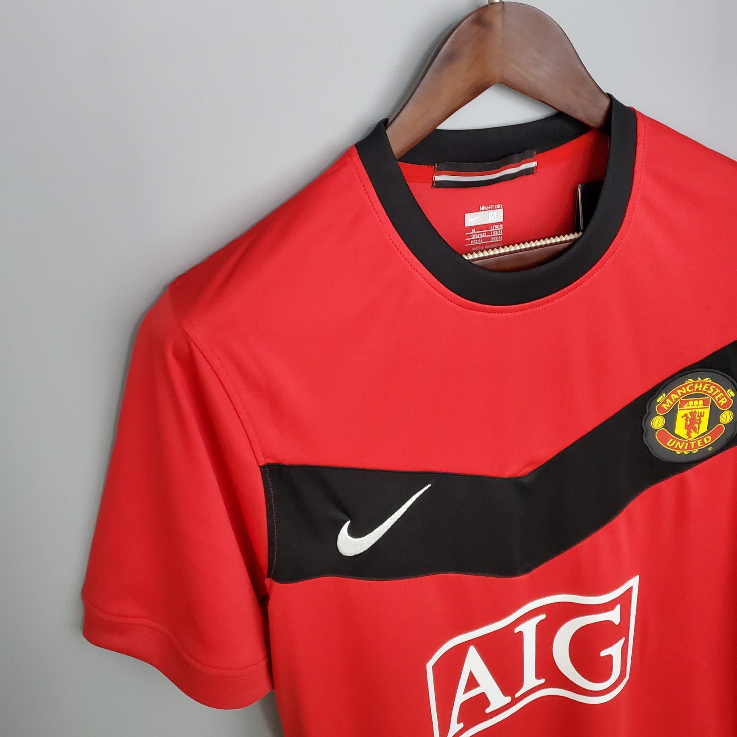Vue arrière Manchester United Maillot Rétro 0910