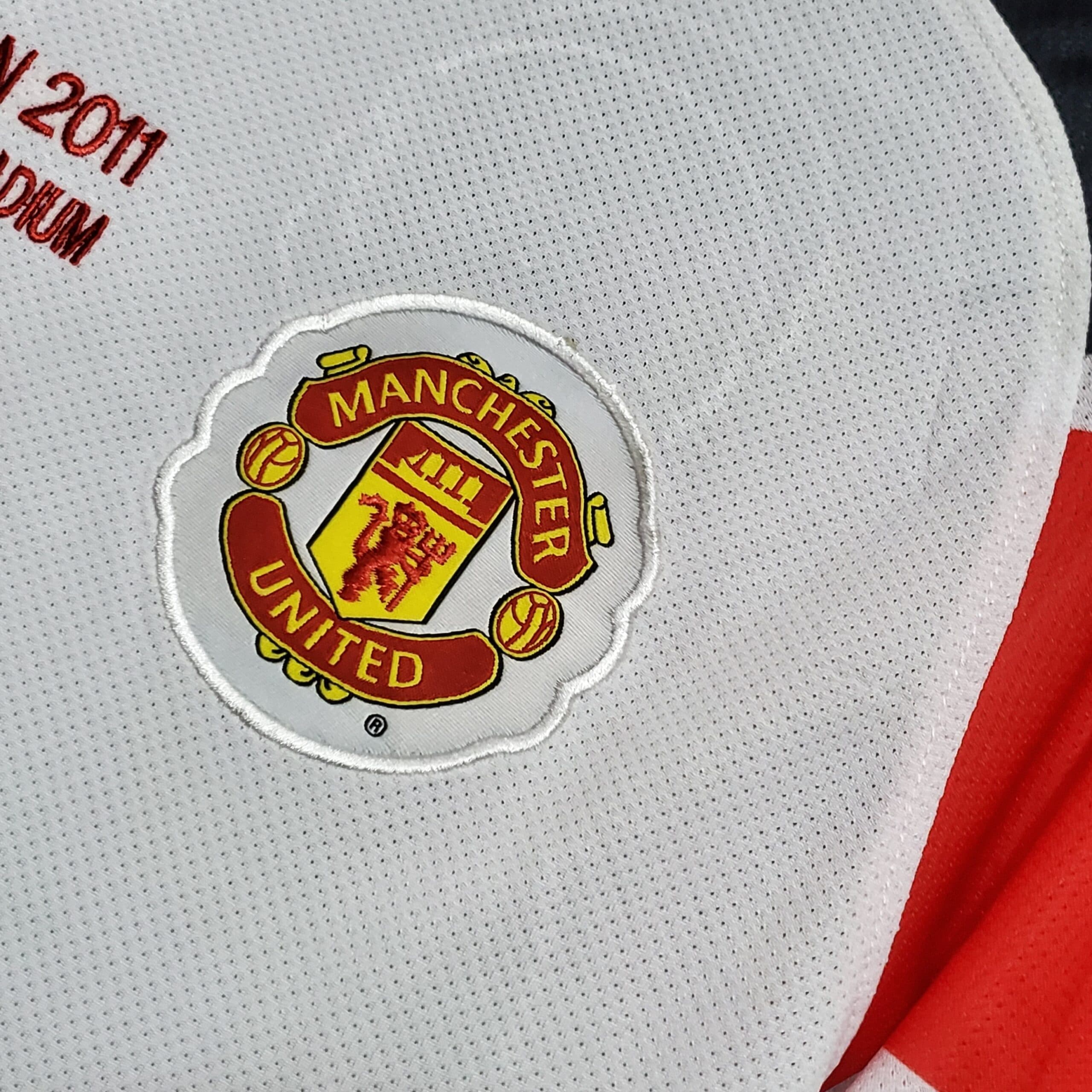 Vue arrière Manchester United Maillot Rétro 1011