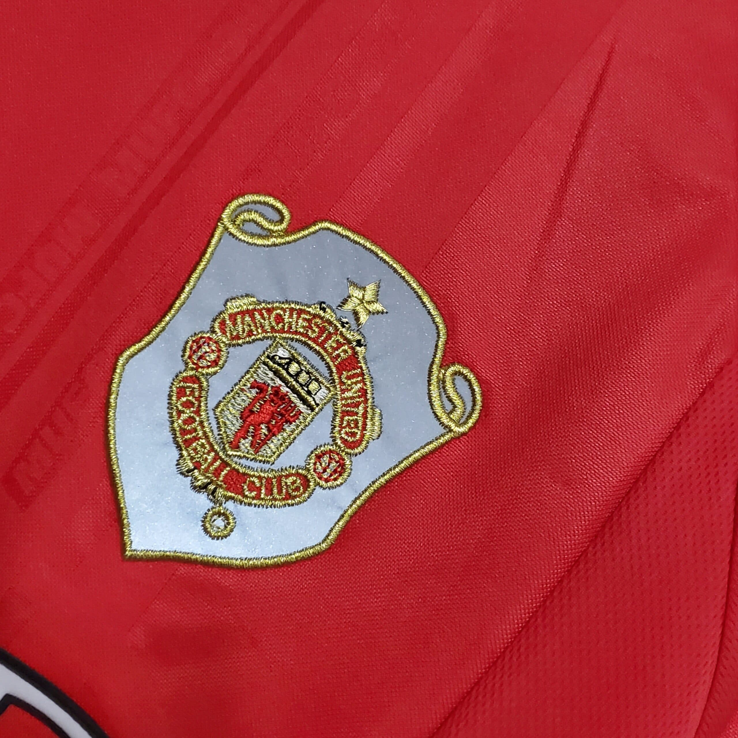 Vue arrière Manchester United Maillot Rétro 1999
