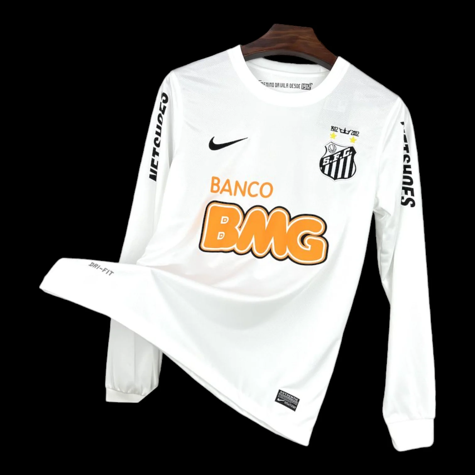 Maillot Santos Maillot Domicile Manches Longues Rétro 1112 pas cher - Boutique Officielle KIT FOOTBALL