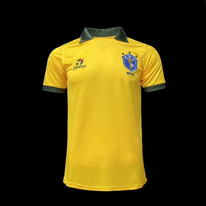 Maillot Brésil Maillot Rétro 1988 pas cher - Boutique Officielle KIT FOOTBALL