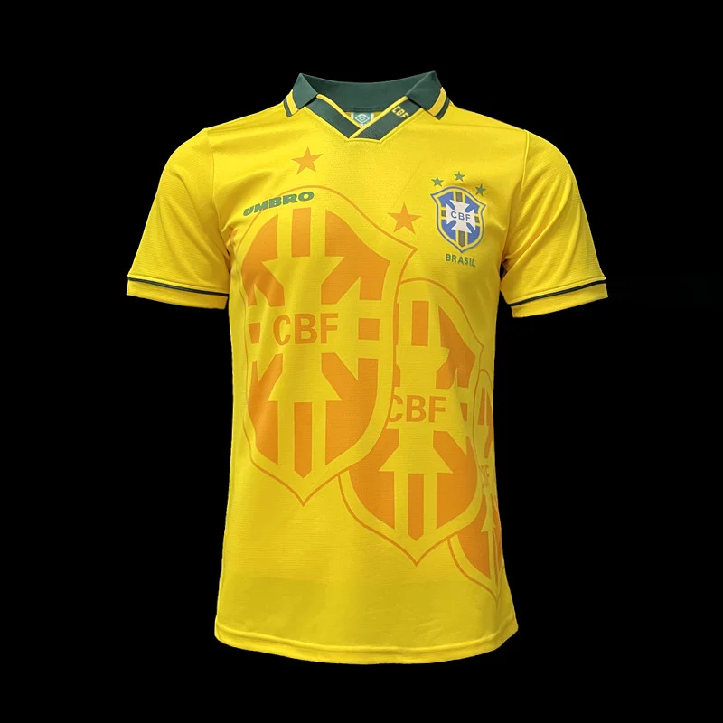 Maillot Brésil Maillot Rétro 1994 pas cher - Boutique Officielle KIT FOOTBALL