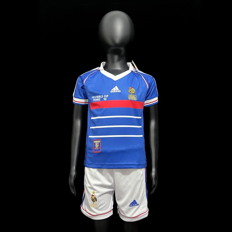 Maillot France Maillot Rétro 1998 – Enfant pas cher - Boutique Officielle KIT FOOTBALL