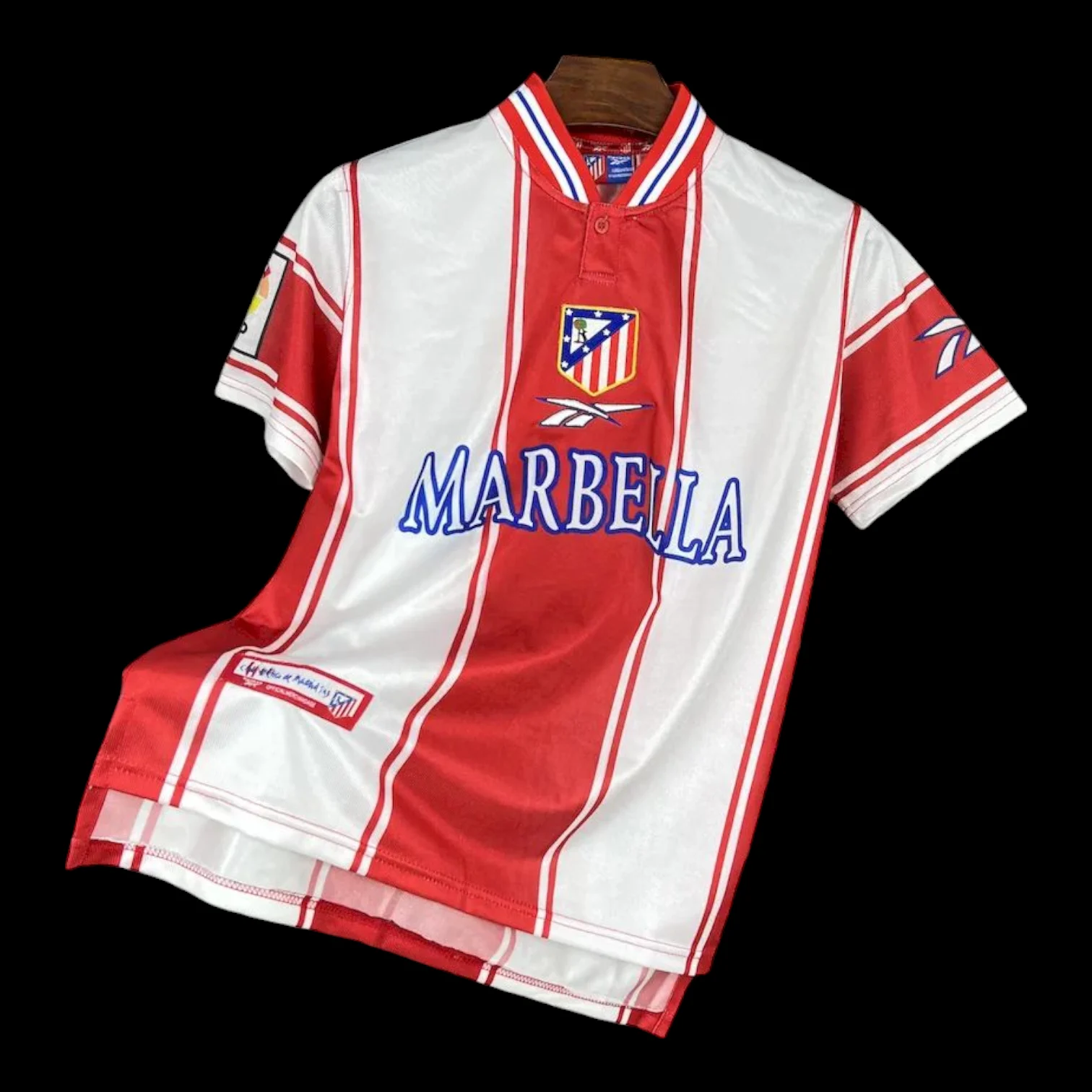 Maillot Atlético Madrid Maillot Domicile Rétro 19902000 pas cher - Boutique Officielle KIT FOOTBALL