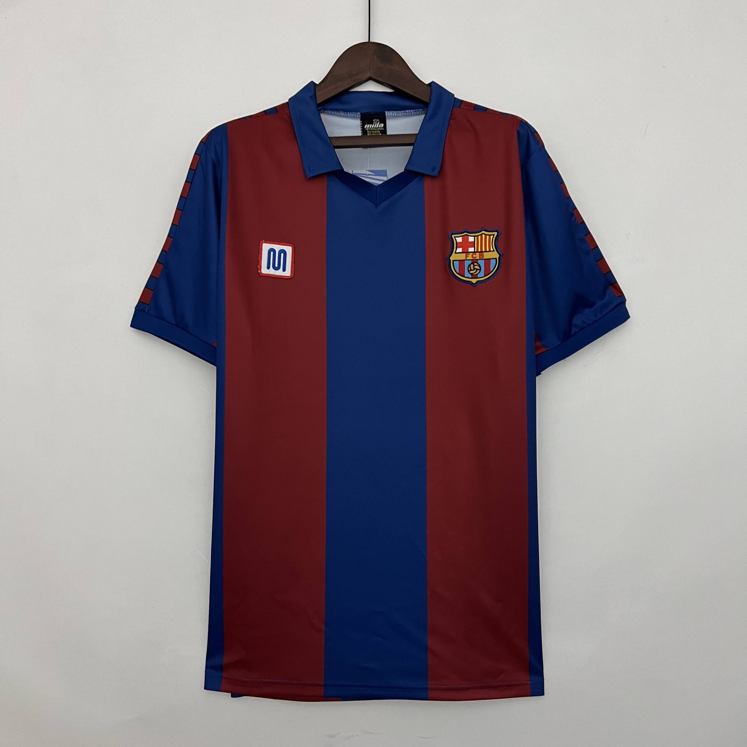 Maillot Barcelone Maillot Rétro 8082 pas cher - Boutique Officielle KIT FOOTBALL