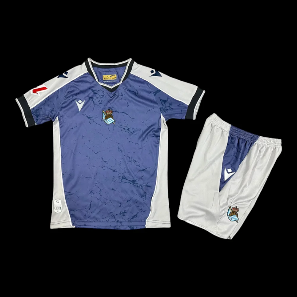 Maillot Real Sociedad Maillot Extérieur 2526 – Enfant pas cher - Boutique Officielle KIT FOOTBALL