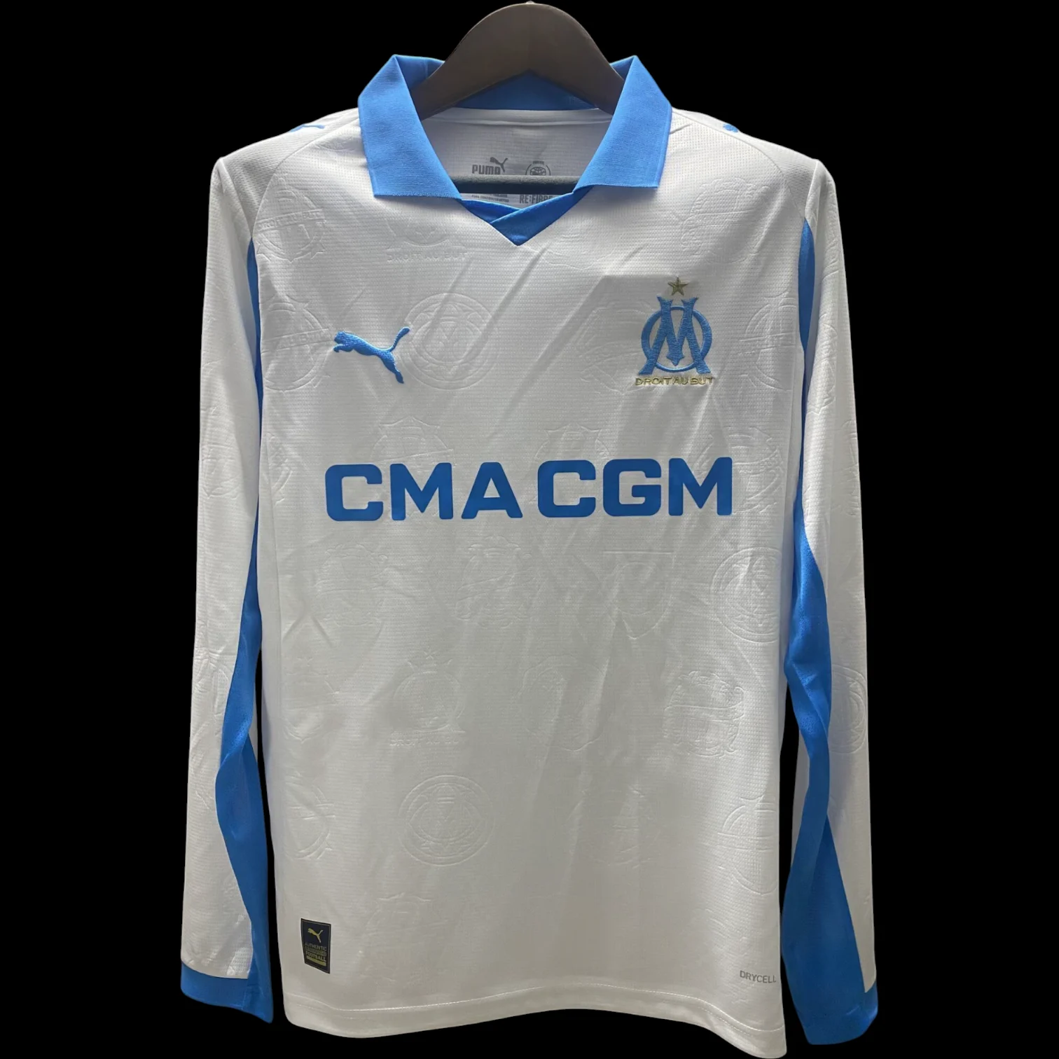Maillot Marseille Maillot Manches Longues Domicile 2526 pas cher - Boutique Officielle KIT FOOTBALL