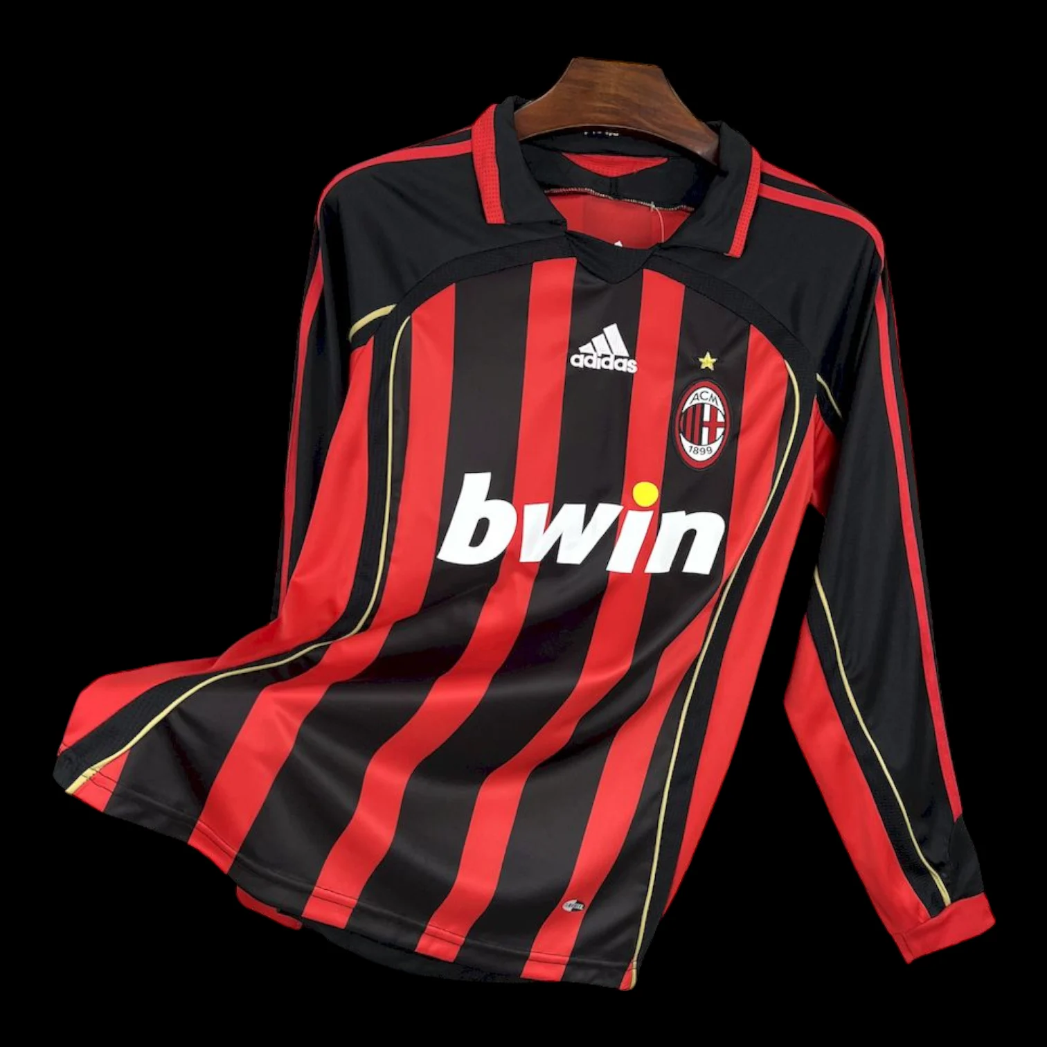 Maillot Milan AC Maillot Domicile Rétro Manches Longues 20062007 pas cher - Boutique Officielle KIT FOOTBALL
