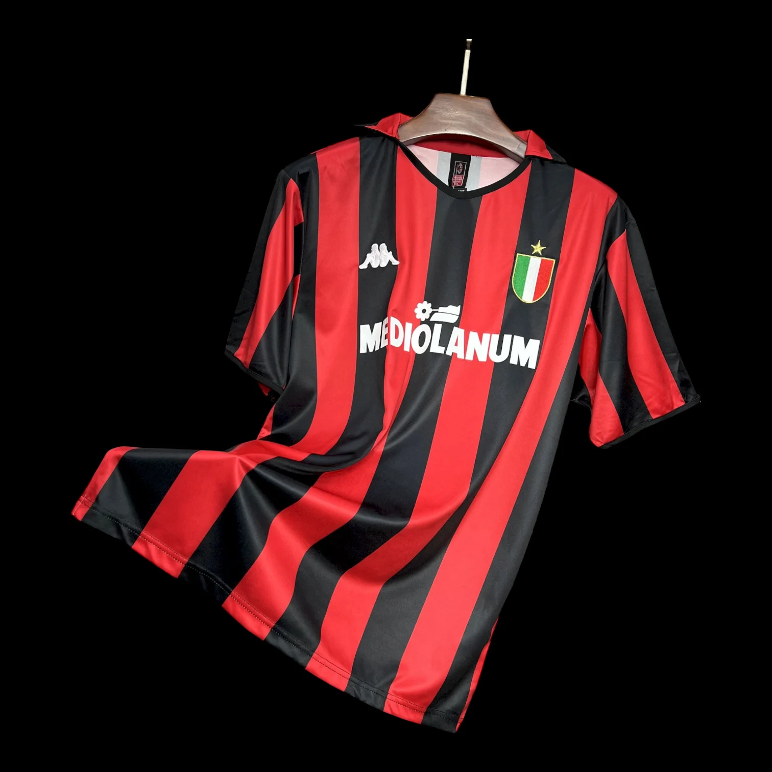 Maillot Milan AC Maillot Rétro 19881989 pas cher - Boutique Officielle KIT FOOTBALL