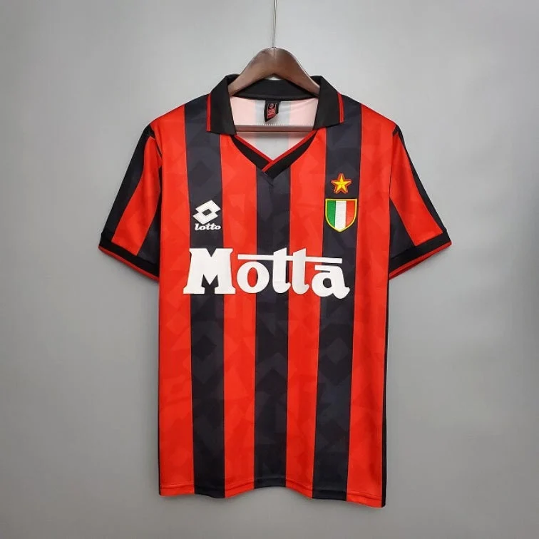 Maillot Milan AC Maillot Rétro 93-94 pas cher - Boutique Officielle KIT FOOTBALL